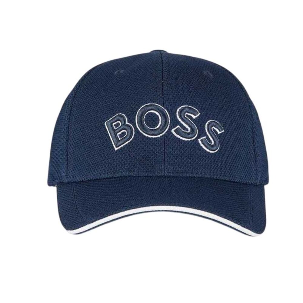 Boss Mens Embroidered Logo Baseball Cap / Navy